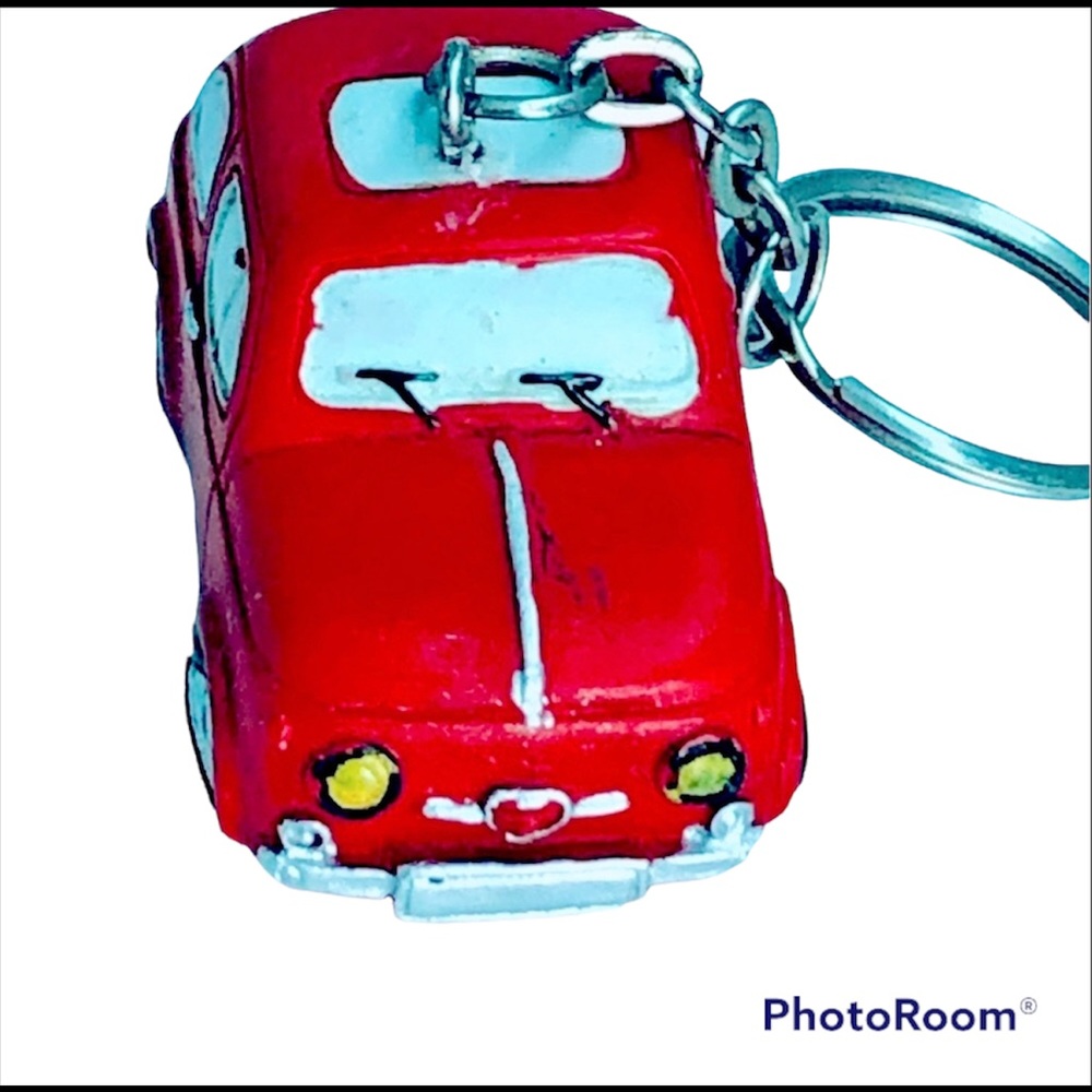 FIAT Keyring Car Keyring Red Accessory Collectible Decor